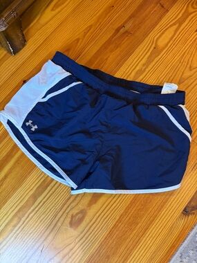 Under Armour Navy and White Athletic Shorts